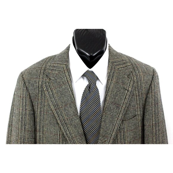 Chaps Ralph Lauren  Men Jacket Blazer Sport Coat 2 Button Vintage USA Green 40 R - Picture 5 of 16